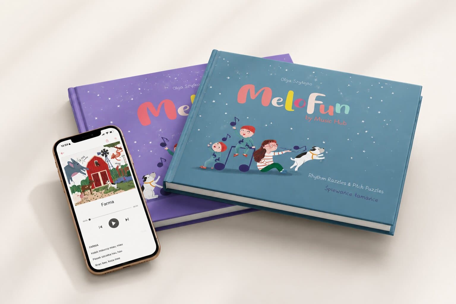 Pakiet MeloFun — dwie autorskie książki oraz aplikacja z muzyką z zajęć