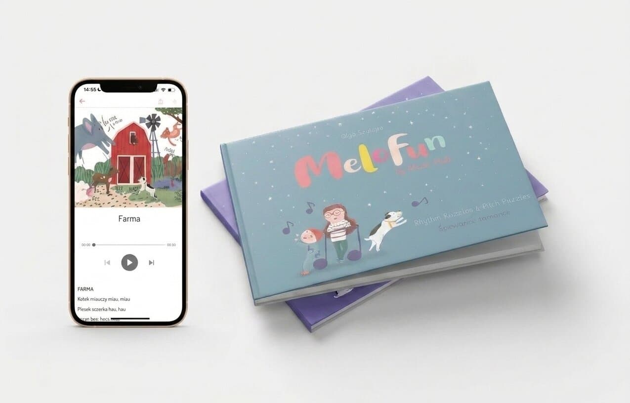 Pakiet MeloFun — dwie autorskie książki oraz aplikacja z muzyką z zajęć
